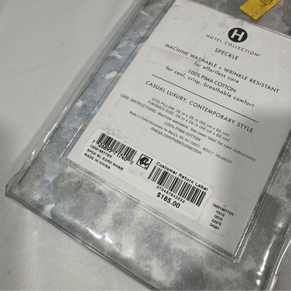 NIB $185 [ 2 Euro Shams ] for Hotel Collection Speckle‎ - Picture 3 of 9